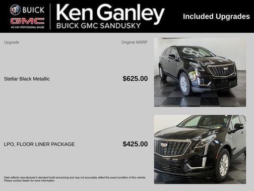 Stellar Black Metallic 2025 Cadillac XT5 Luxury