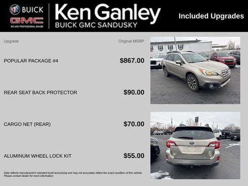 2015 Subaru Outback 2.5i Limited