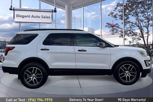 White Platinum Metallic Tri-Coat 2016 Ford Explorer Sport
