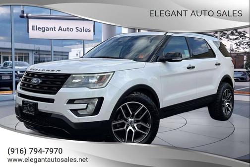 White Platinum Metallic Tri-Coat 2016 Ford Explorer Sport