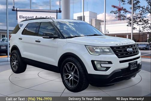 White Platinum Metallic Tri-Coat 2016 Ford Explorer Sport