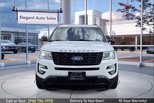 White Platinum Metallic Tri-Coat 2016 Ford Explorer Sport