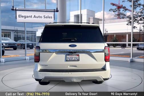 White Platinum Metallic Tri-Coat 2019 Ford Expedition Max Limited