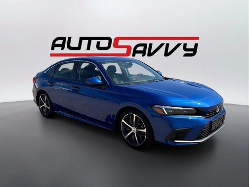Aegean Blue Metallic 2023 Honda Civic Touring