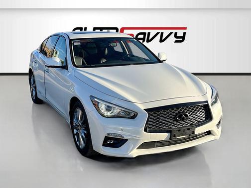 Majestic White 2022 INFINITI Q50 3.0t LUXE