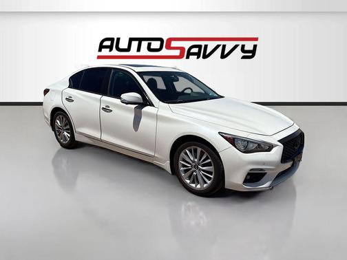 Majestic White 2022 INFINITI Q50 3.0t LUXE