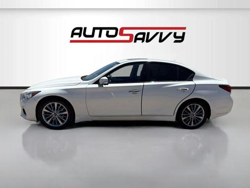 Majestic White 2022 INFINITI Q50 3.0t LUXE