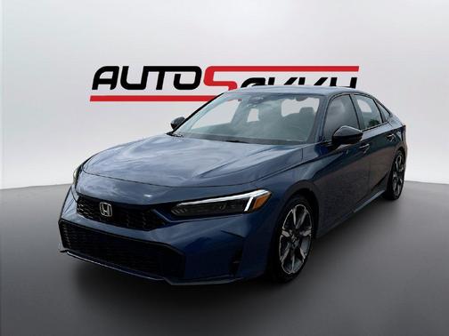 Blue Lagoon Pearl 2025 Honda Civic Hybrid Sport Touring