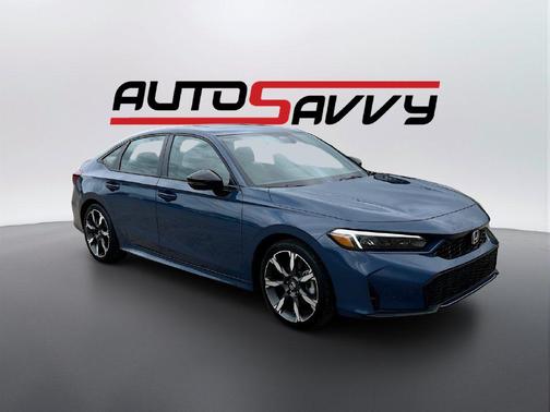 Blue Lagoon Pearl 2025 Honda Civic Hybrid Sport Touring