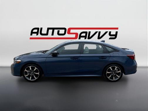 Blue Lagoon Pearl 2025 Honda Civic Hybrid Sport Touring