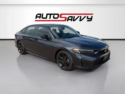 Gray 2025 Honda Civic Hybrid Sport Touring