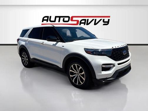 STAR WHITE MET TRI-COAT 2022 Ford Explorer ST-Line