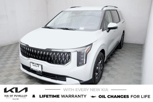Ivory Silver 2026 Kia Carnival Hybrid EX
