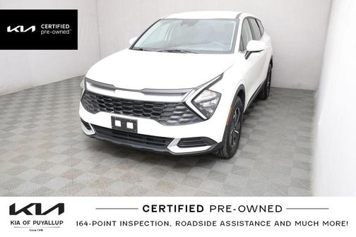 Snow White Pearl 2023 Kia Sportage Hybrid LX