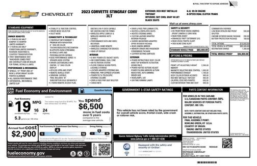 2023 Chevrolet Corvette Stingray w/3LT