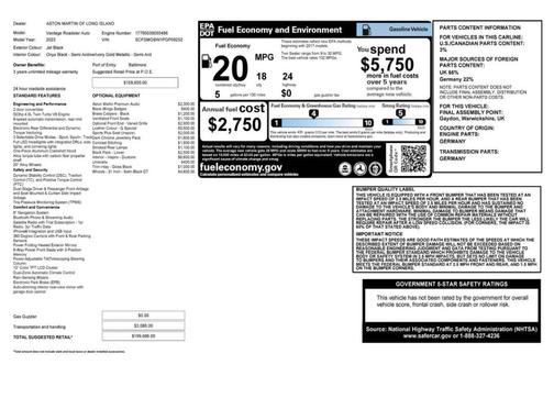 2023 Aston Martin Vantage FREE NATIONWIDE ENCLOSED DELIVERY!
