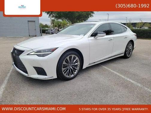 White 2021 Lexus LS 500