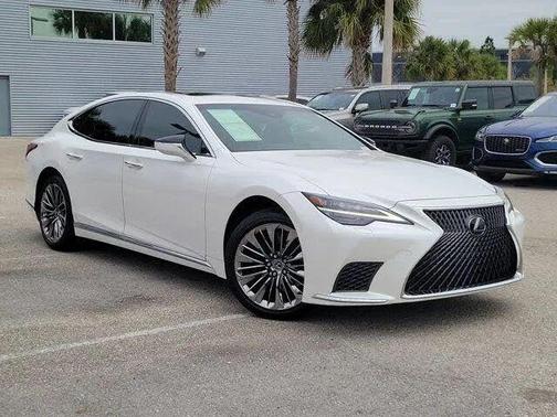 White 2021 Lexus LS 500