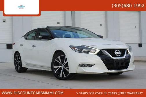 White 2018 Nissan Maxima 3.5 SL