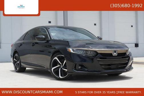 Black 2021 Honda Accord Sport 1.5T