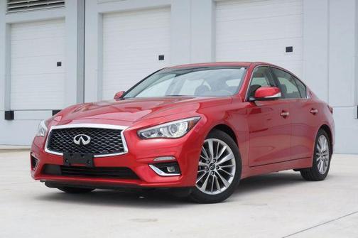 Dynamic Sunstone Red 2023 INFINITI Q50 LUXE