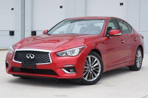Dynamic Sunstone Red 2023 INFINITI Q50 LUXE