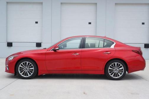 Dynamic Sunstone Red 2023 INFINITI Q50 LUXE