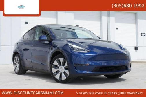 Blue 2023 Tesla Model Y Long Range