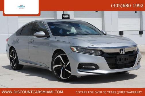 Silver 2018 Honda Accord Sport