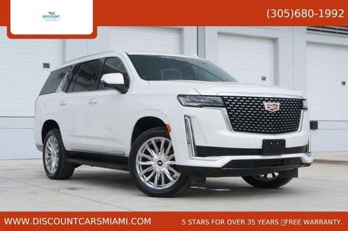White 2022 Cadillac Escalade Premium Luxury