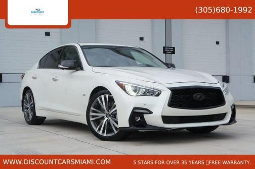 Majestic White 2020 INFINITI Q50 3.0t Sport