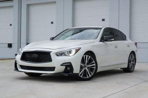Majestic White 2020 INFINITI Q50 3.0t Sport