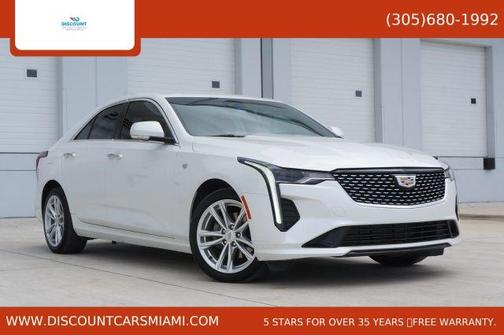 White 2021 Cadillac CT4 Luxury