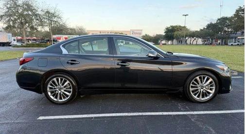 Midnight Black 2023 INFINITI Q50 LUXE
