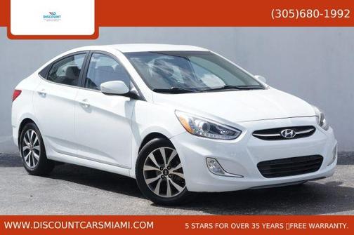 Century White 2015 Hyundai Accent GLS