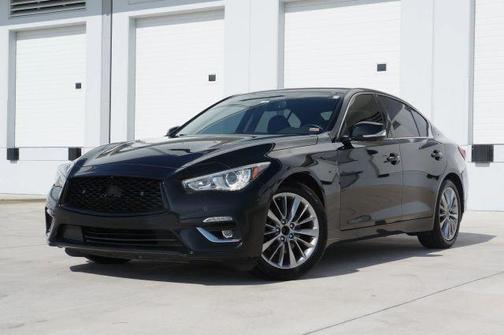 Black Obsidian 2021 INFINITI Q50 3.0t LUXE