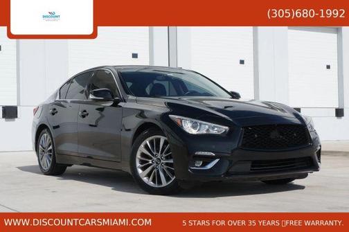 Black Obsidian 2021 INFINITI Q50 3.0t LUXE