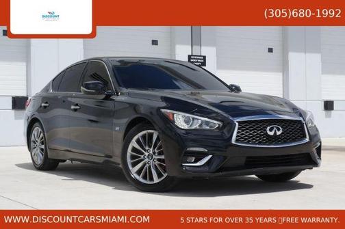 Black Obsidian 2019 INFINITI Q50 3.0t LUXE