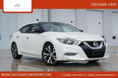 White 2017 Nissan Maxima 3.5 Platinum