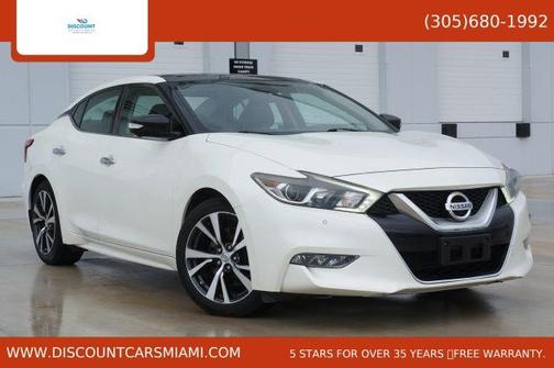 White 2017 Nissan Maxima 3.5 Platinum