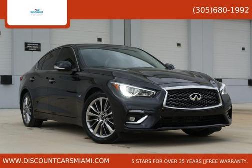 Black 2023 INFINITI Q50 LUXE