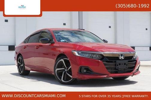 Red 2021 Honda Accord Sport SE