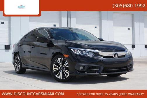 Black 2017 Honda Civic EX-L w/Navi