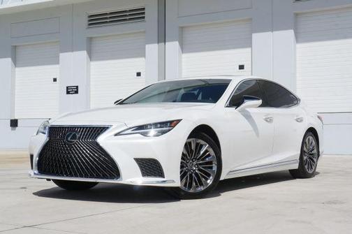 White 2021 Lexus LS 500