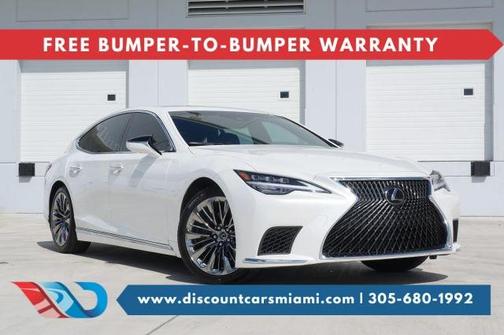 White 2021 Lexus LS 500