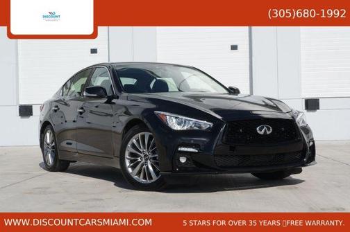 Midnight Black 2022 INFINITI Q50 LUXE