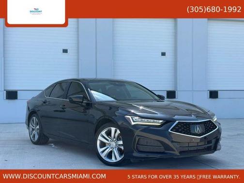 Black 2021 Acura TLX Technology