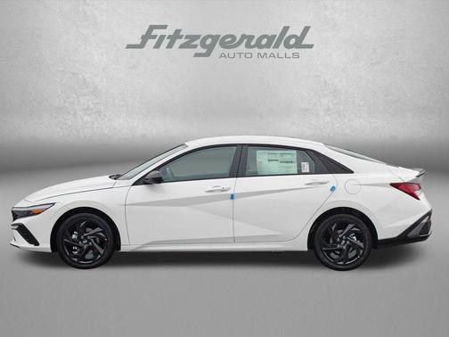 Serenity White 2026 Hyundai ELANTRA HEV SEL Sport