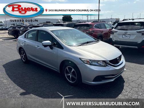 Alabaster Silver Metallic 2015 Honda Civic SE