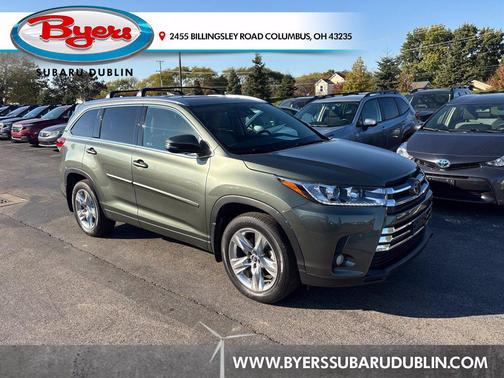 Jade Metallic 2018 Toyota Highlander Limited